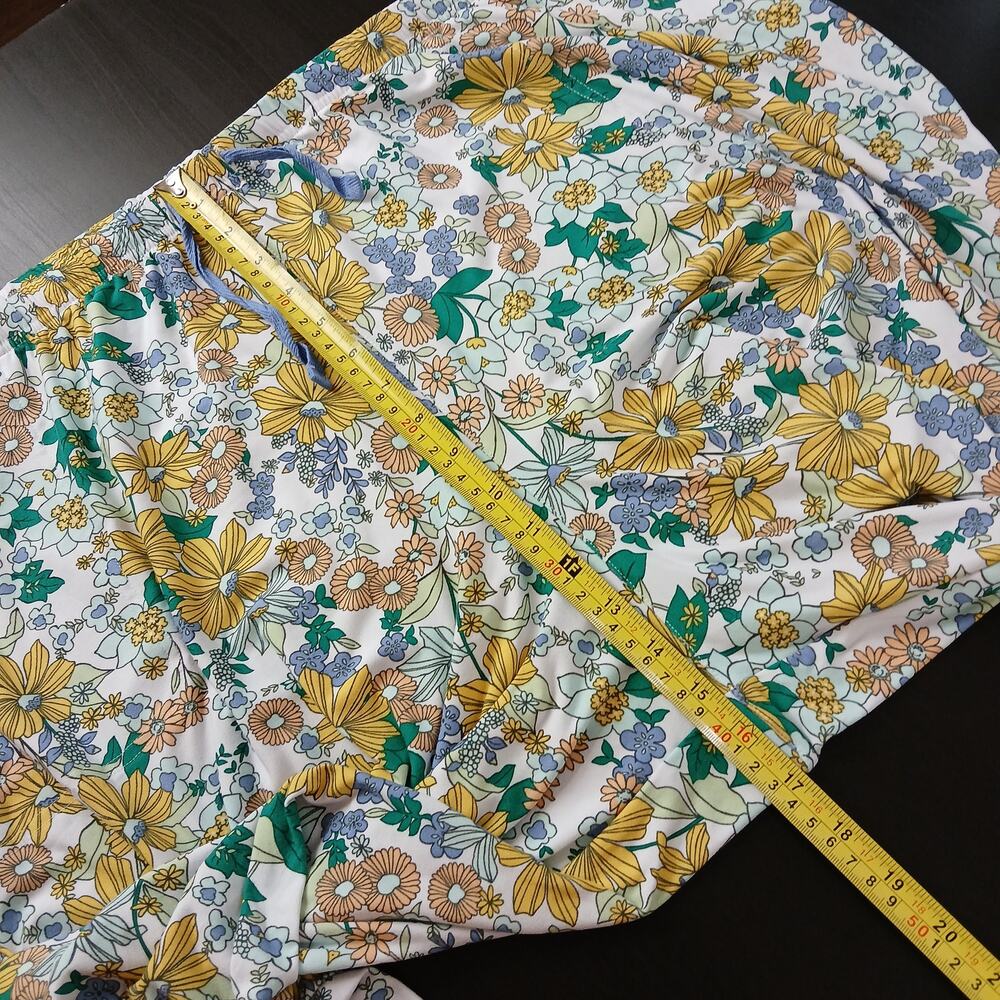 Sonoma Yellow Floral Pajama Lounge Pants 3X pockets full length PJ sleepwear - Picture 7 of 12